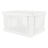 Caisse vélo plastique blanc 40 x 30 x 22 cm blanc