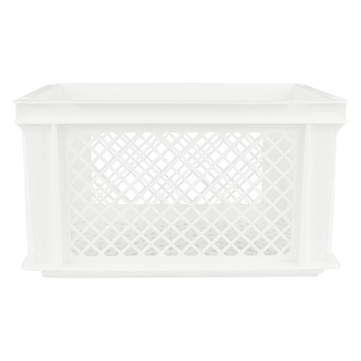 Caisse vélo plastique blanc 40 x 30 x 22 cm blanc