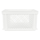 Caisse vélo plastique blanc 40 x 30 x 22 cm blanc