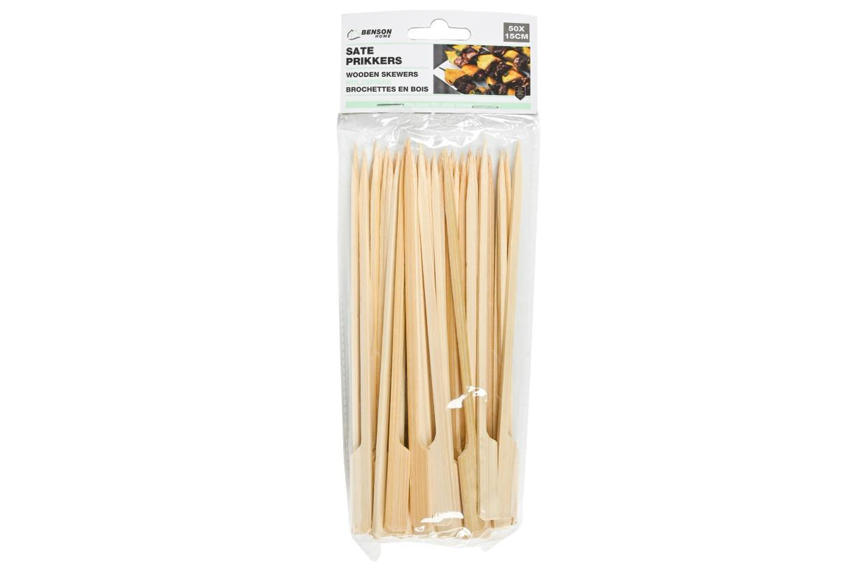 Holzspiesse 50-tlg 15 cm Deluxe Tapas