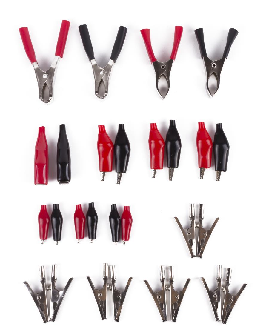 Crocodile clip set 28 pcs