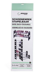 Schuhregal stapelbar 64 x 20 x 34 cm