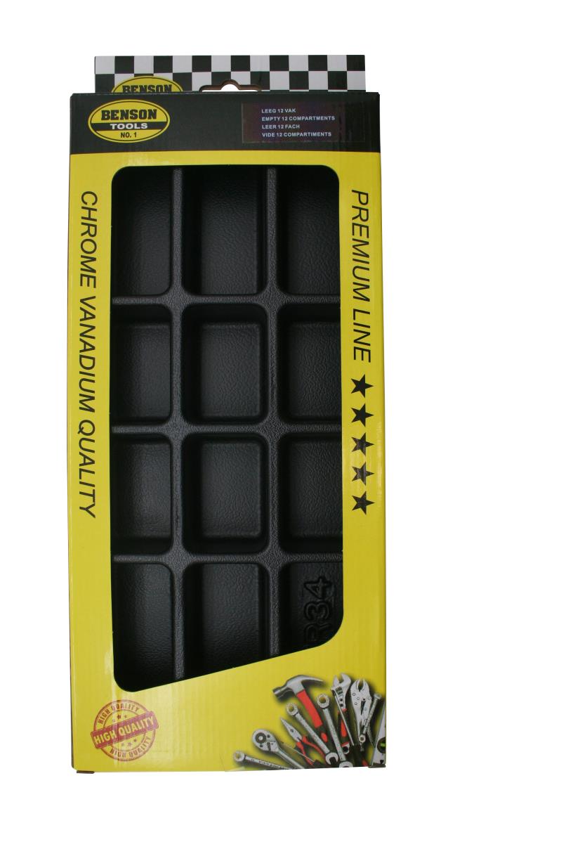 Tray empty 12 compartments