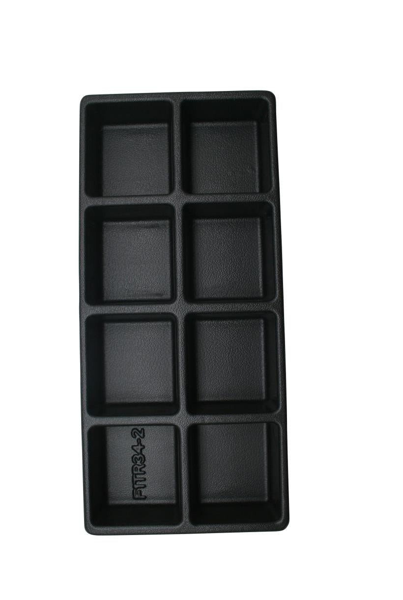 Tray empty 8 compartments