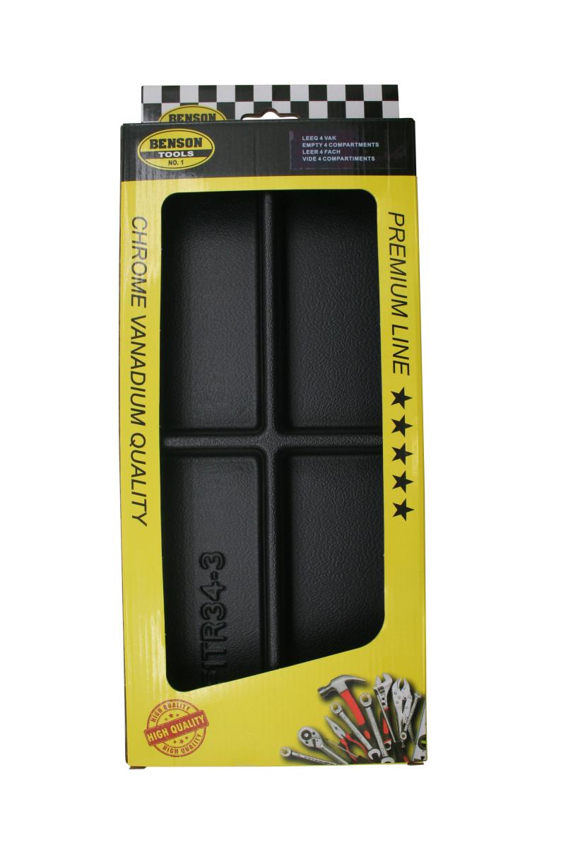 Tray empty 4 compartments