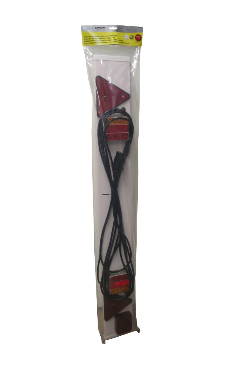 Barre d'éclairage arrière  1.2 mtr / 9 mtr kabel / 44 LED avec antibrouillard E11