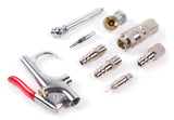 Luchtslang 8 mtr 1/4" + accessoires 10 dlg