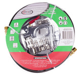 Luchtslang 8 mtr 1/4" + accessoires 10 dlg