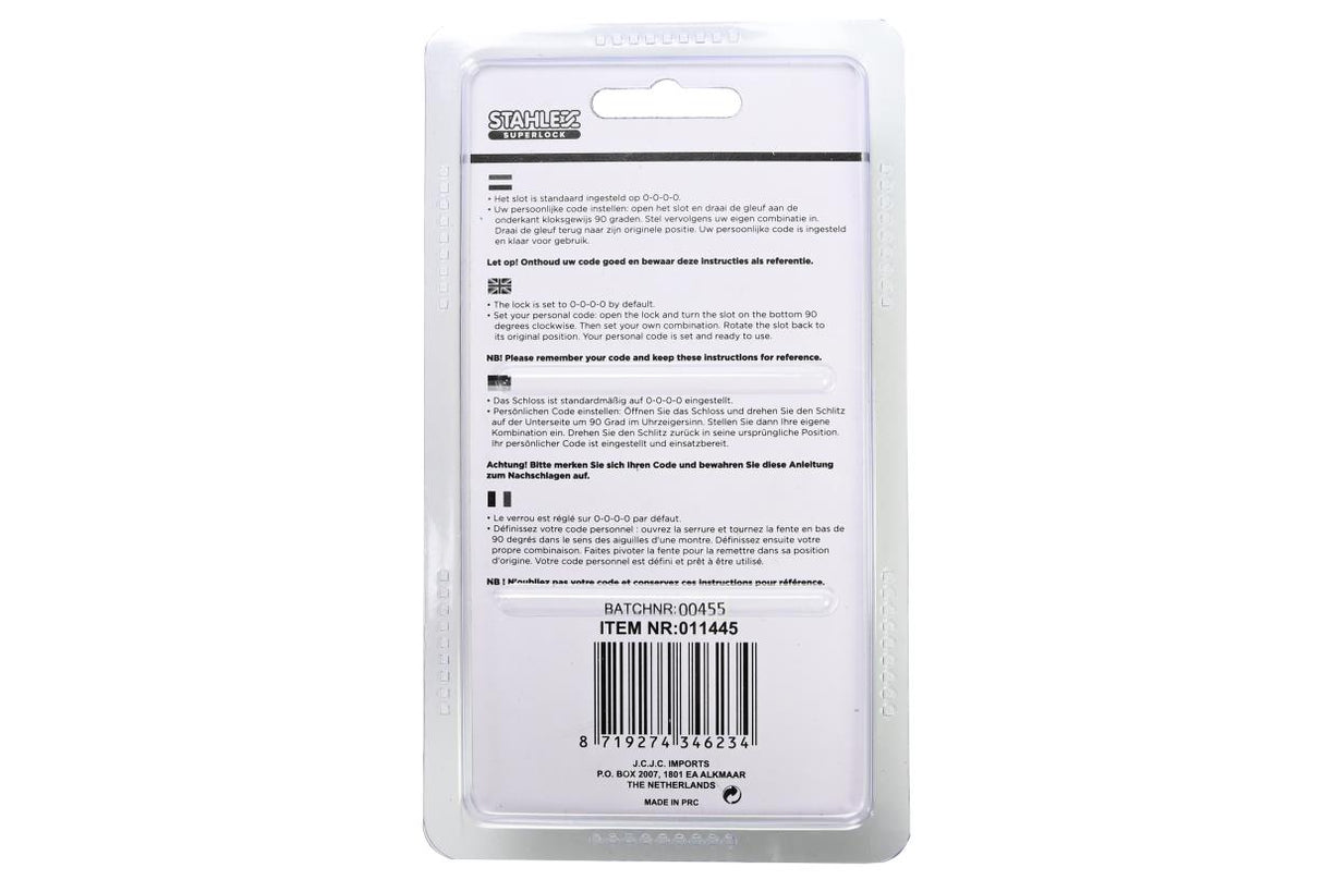 Combination padlock 50 mm heavy duty