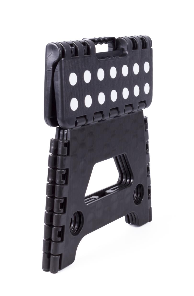 Folding stool black white small 80 kg