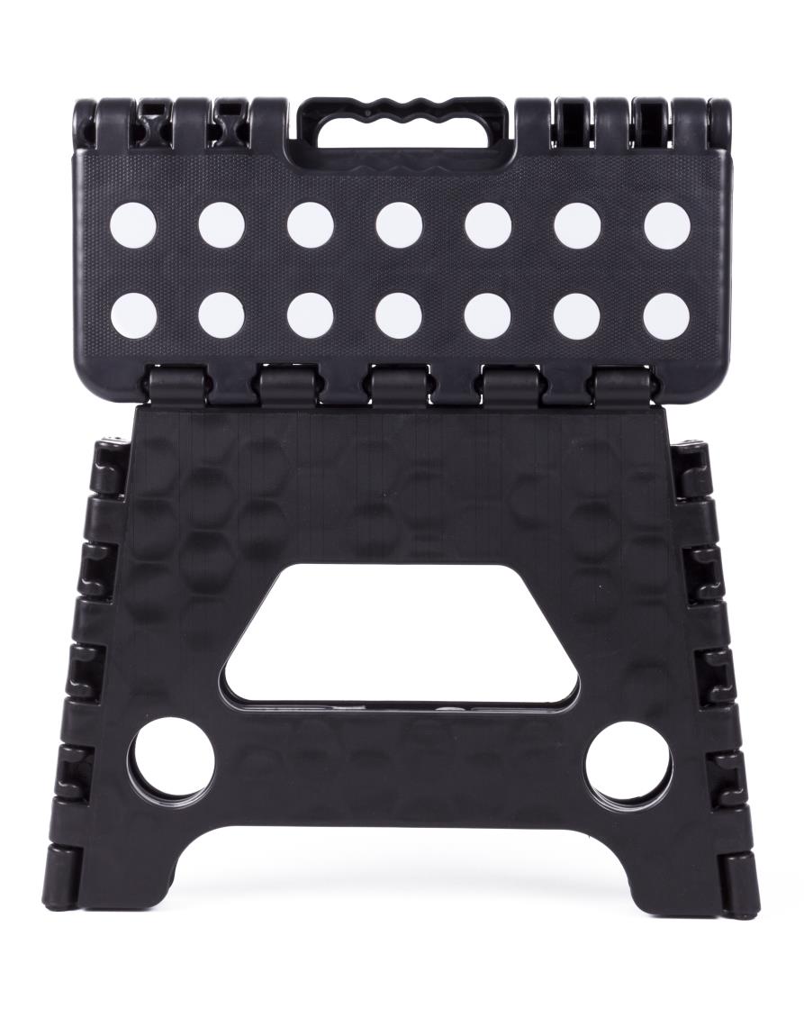 Folding stool black white small 80 kg