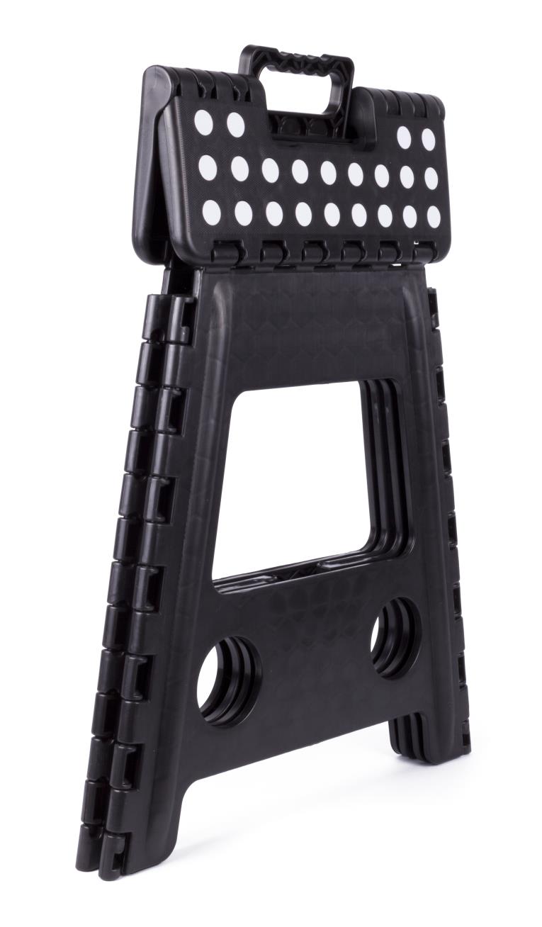 Folding stool black white large 120 kg