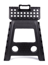 Folding stool black white large 120 kg