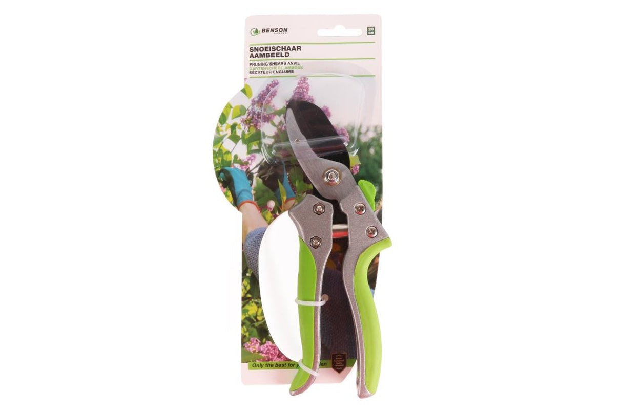 Gartenschere 20 cm Amboss Soft Grip Profi