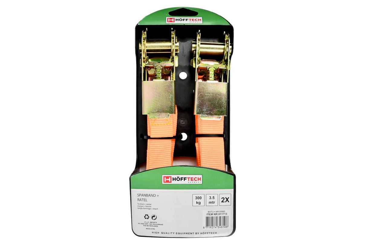 Sangle d'arrimage 3.5 m 300 kg + cliquet 2 pcs