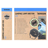 LED-Campinglampe und Ventilator