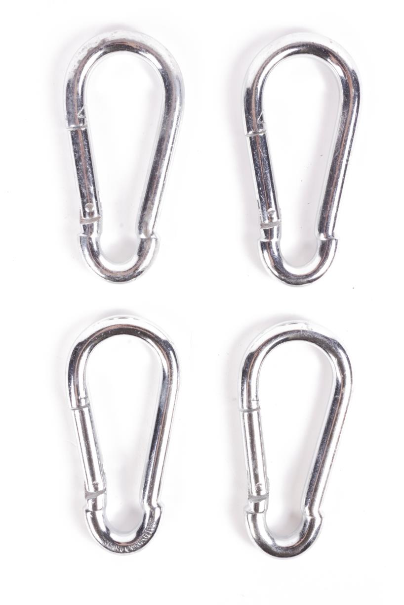 Carabiner hooks set 4 pcs 10 x 100 mm