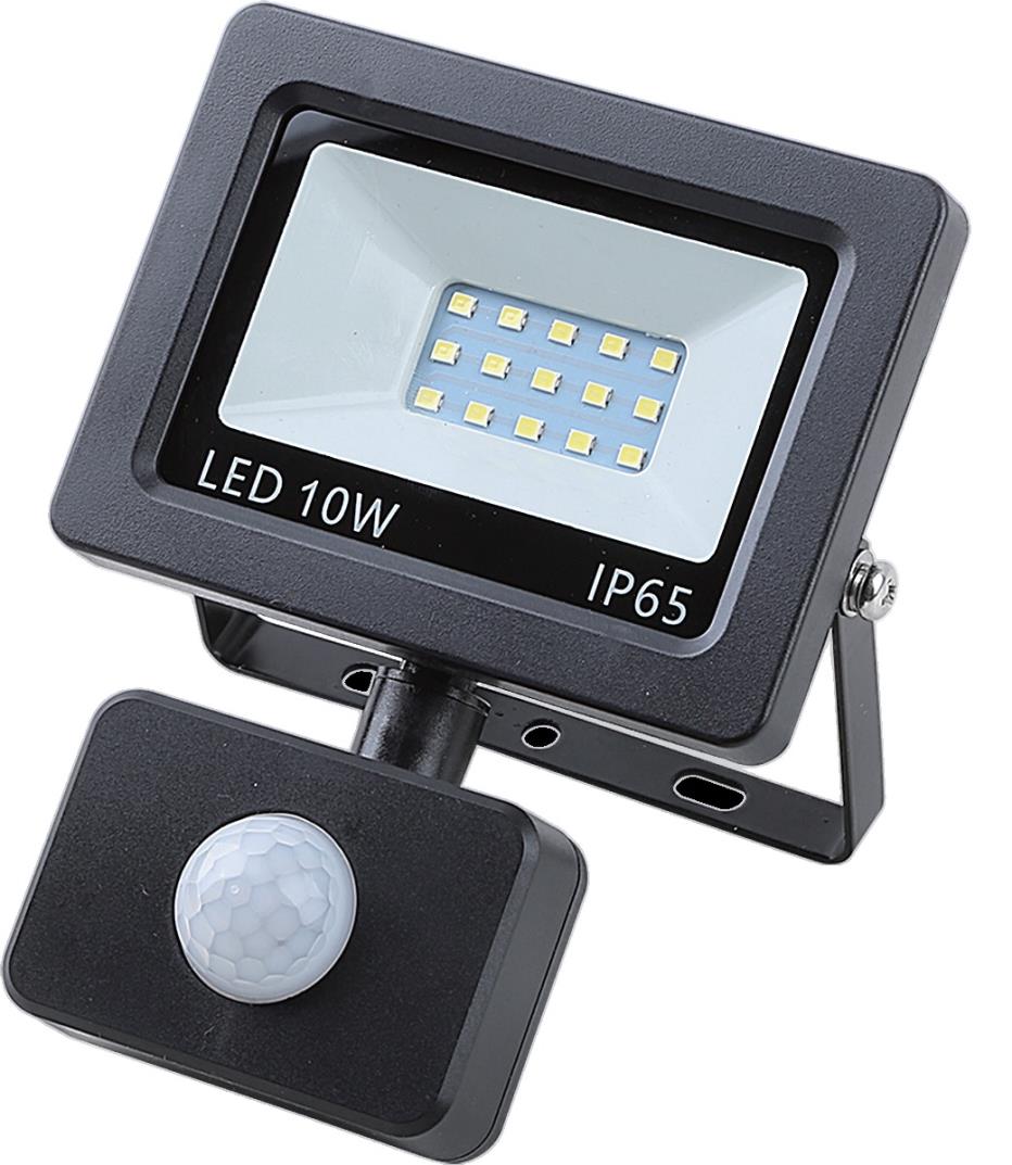 Projecteur à LED flat 10W SMD + capteur
