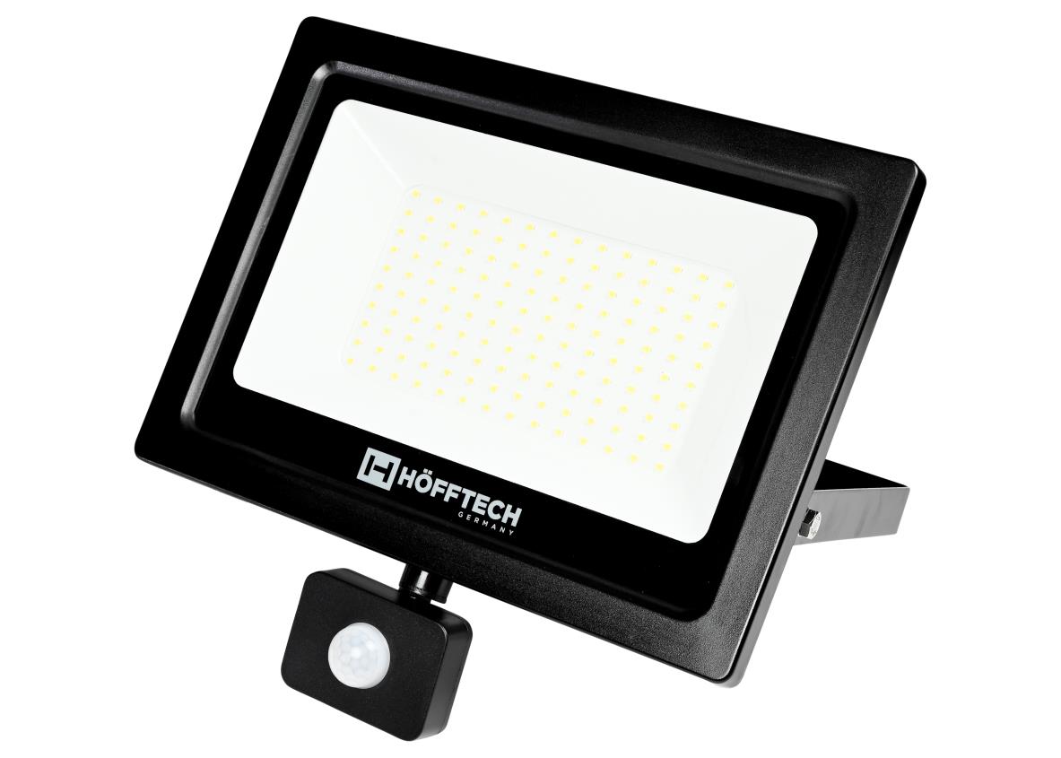 Projecteur à LED flat 100W SMD + capteur