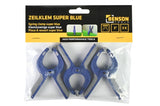 Pince à ressort 35 mm 90 mm 3 pcs super blue