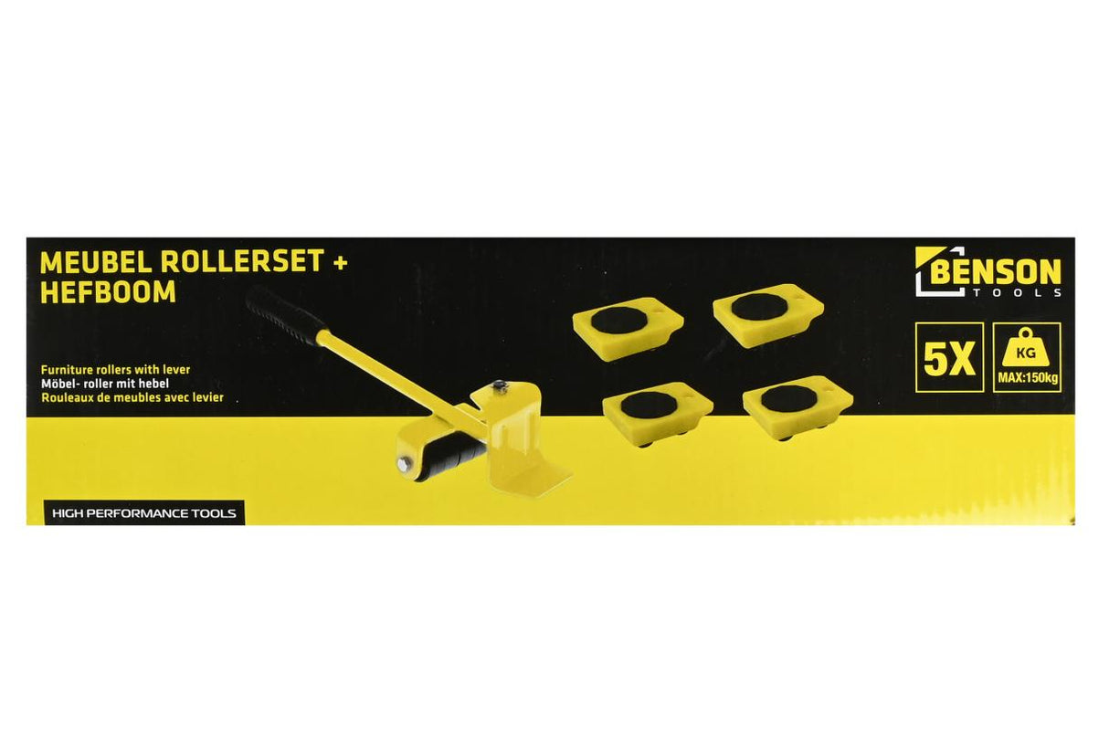 Möbelroller mit Heber 5-tlg