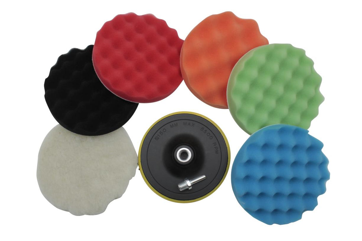 Kit de polissage 7 pcs ø150 mm