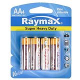 Raymax batterij AA r6p 4 dlg zink