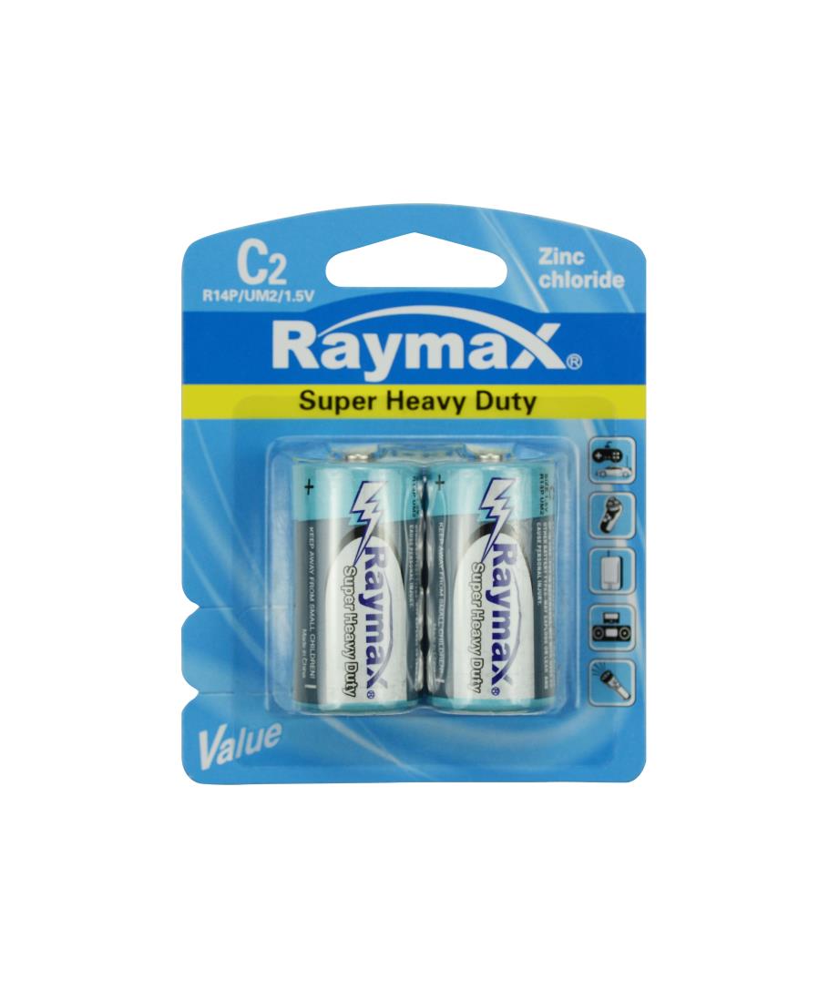 Battery raymax c/r14p 2 pcs zinc