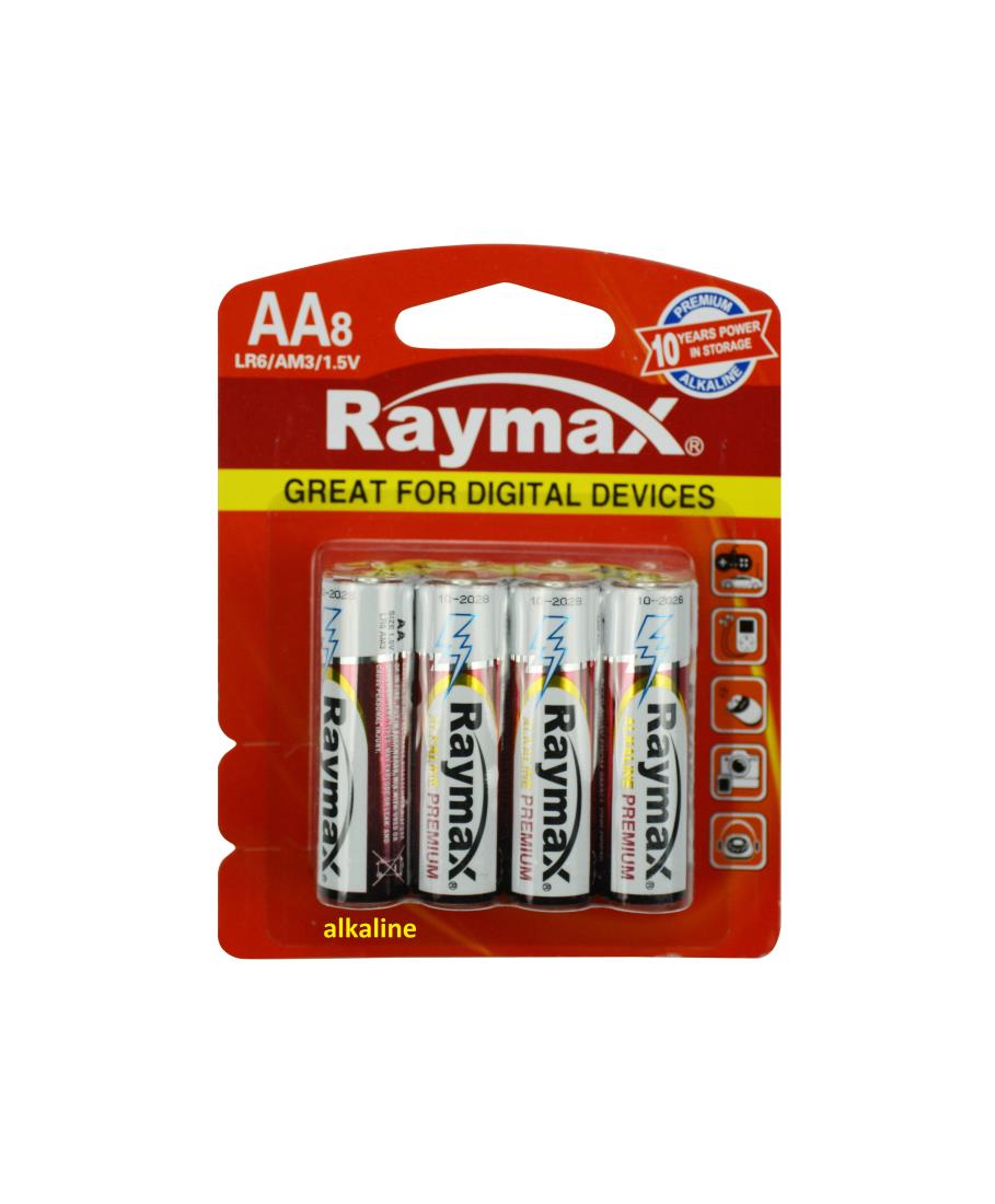 Raymax batterij AA LR6 8 dlg alkaline