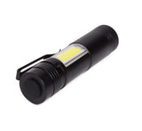Taschenlampe LED + COB Alu Mini 92 x21 mm