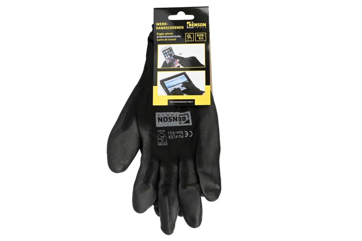 Gants de travail bleus écran tactile grandeur 9 (L)
