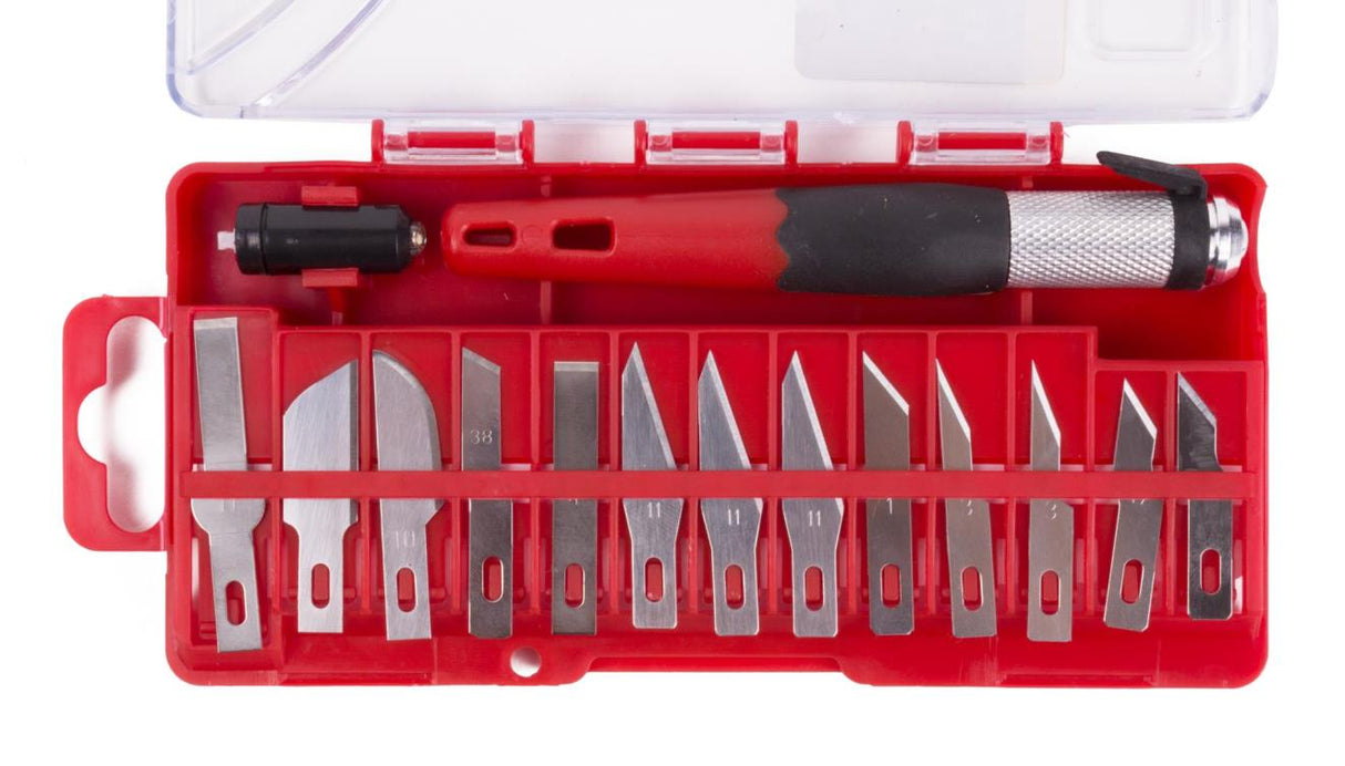 Präzisionsmesser-Set mit LED 15-tlg