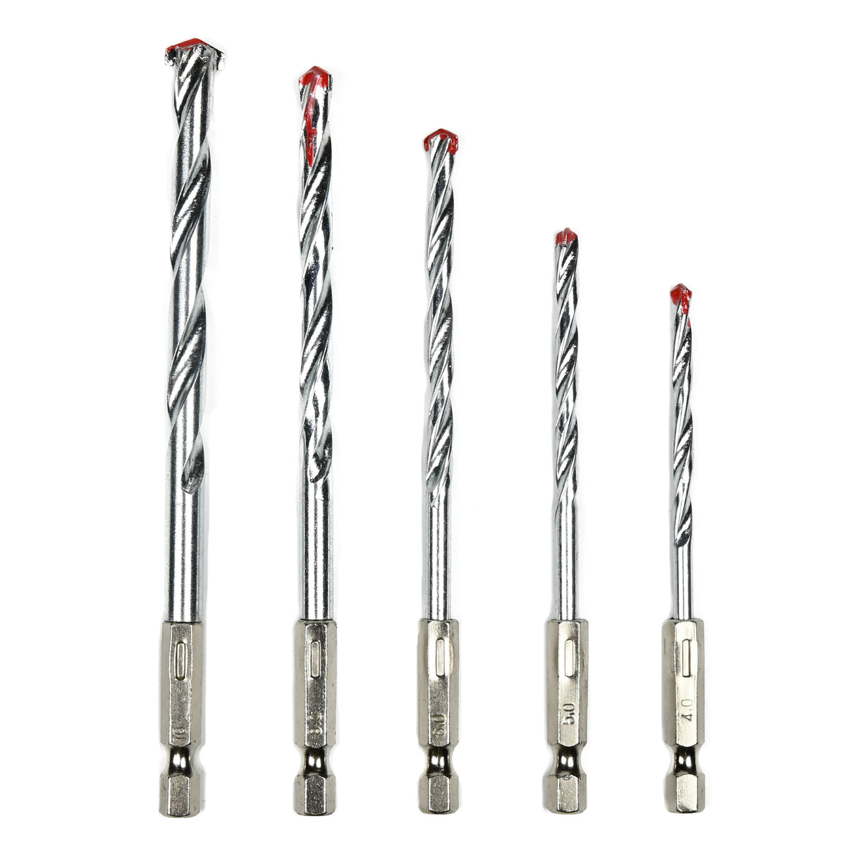 Bohrersatz 5-tlg Stein Bit