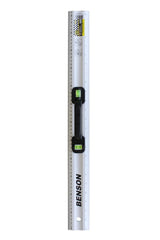 Lineal 60 cm Alu + Wasserwaage mit Griff