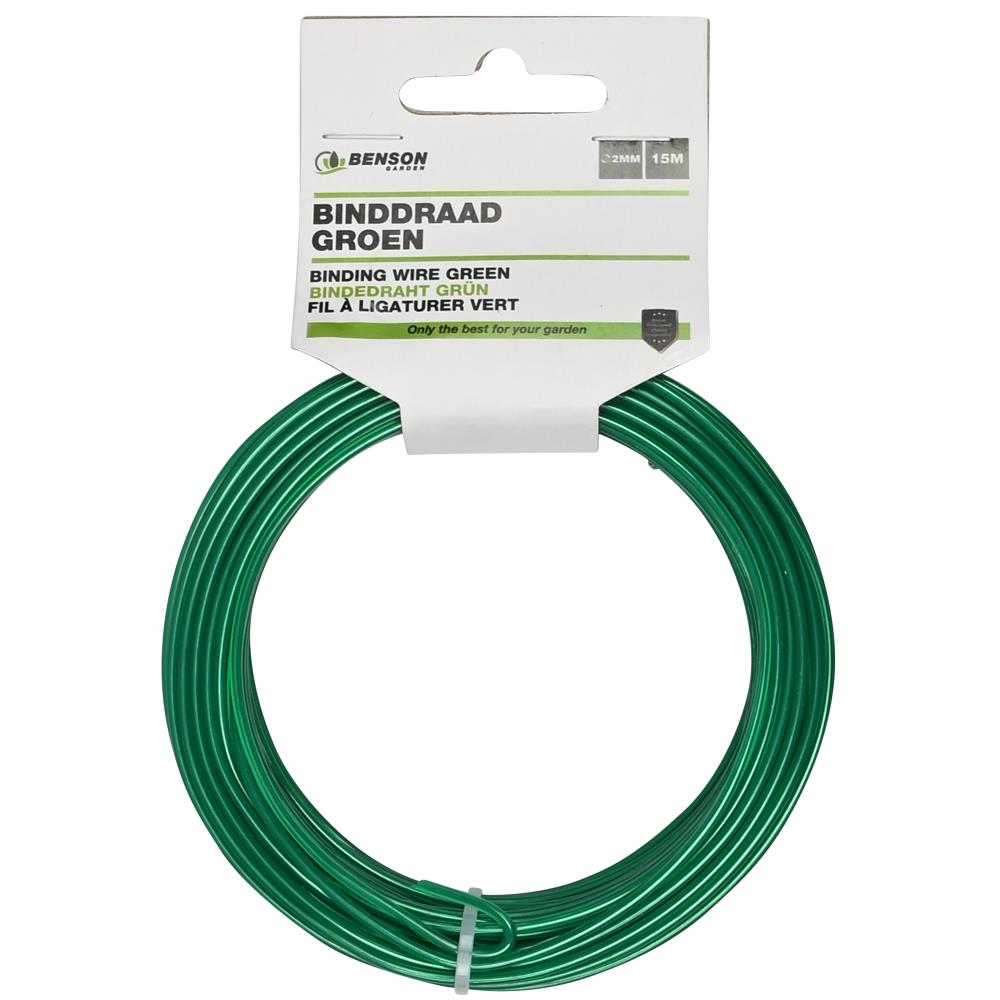 Binddraad groen 2 mm x 15 mtr