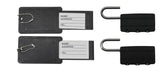 Suitcase label + padlock 4 pcs