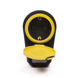 Stopcontact RA + schakelaar IP44 met klep