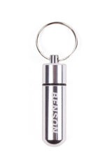 Boîte à pilules avec porte-clés 52 x ø 14 mm