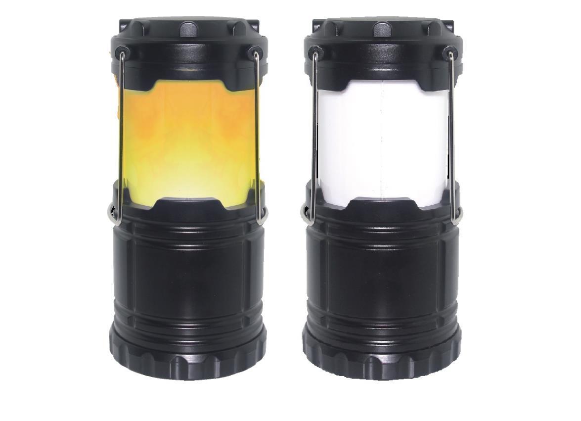 Campinglamp flame effect 2-in-1 ø87 x 182 mm