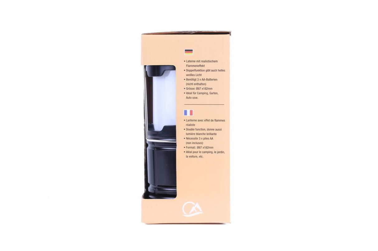 Campinglamp flame effect 2-in-1 ø87 x 182 mm