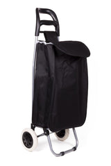 Boodschappentrolley 92 x 32 x 21 cm zwart