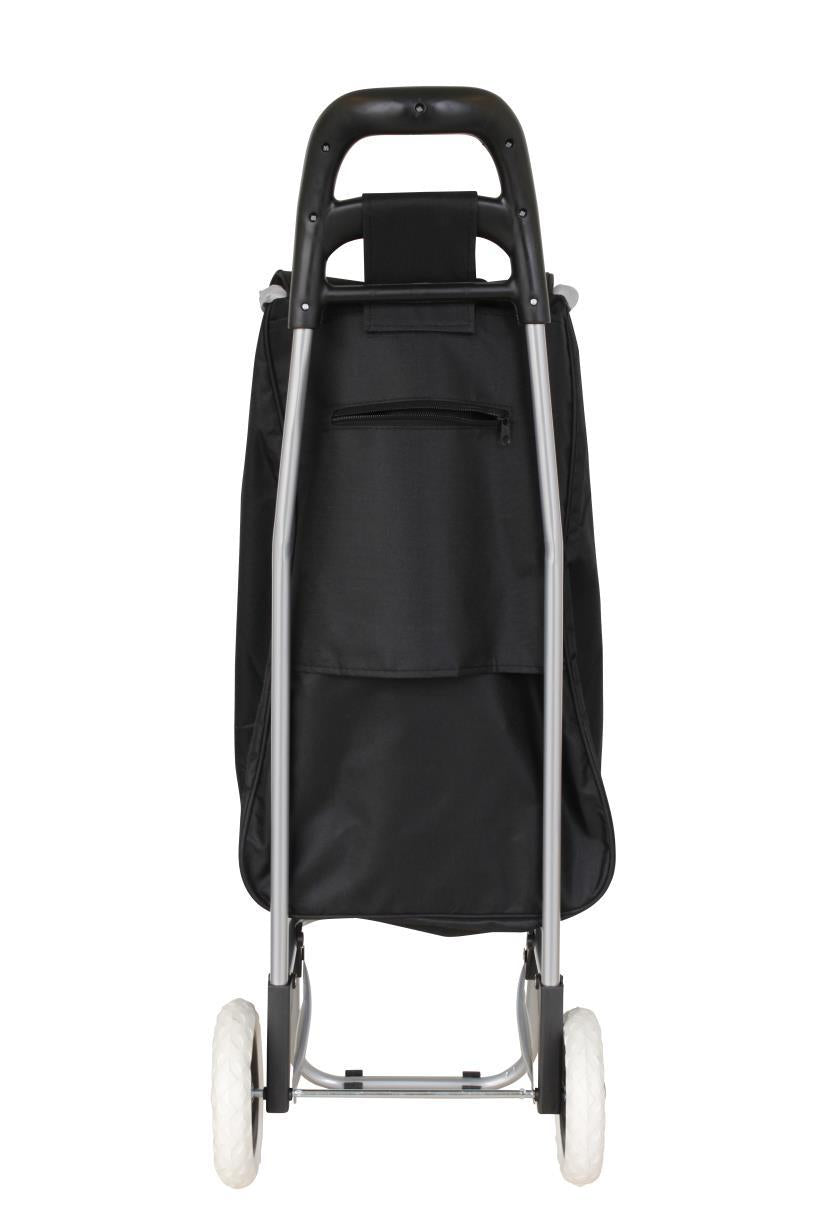 Boodschappentrolley 92 x 32 x 21 cm zwart