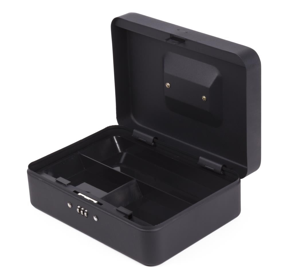 Cash box with combi lock 250 x 180 x 90 mm