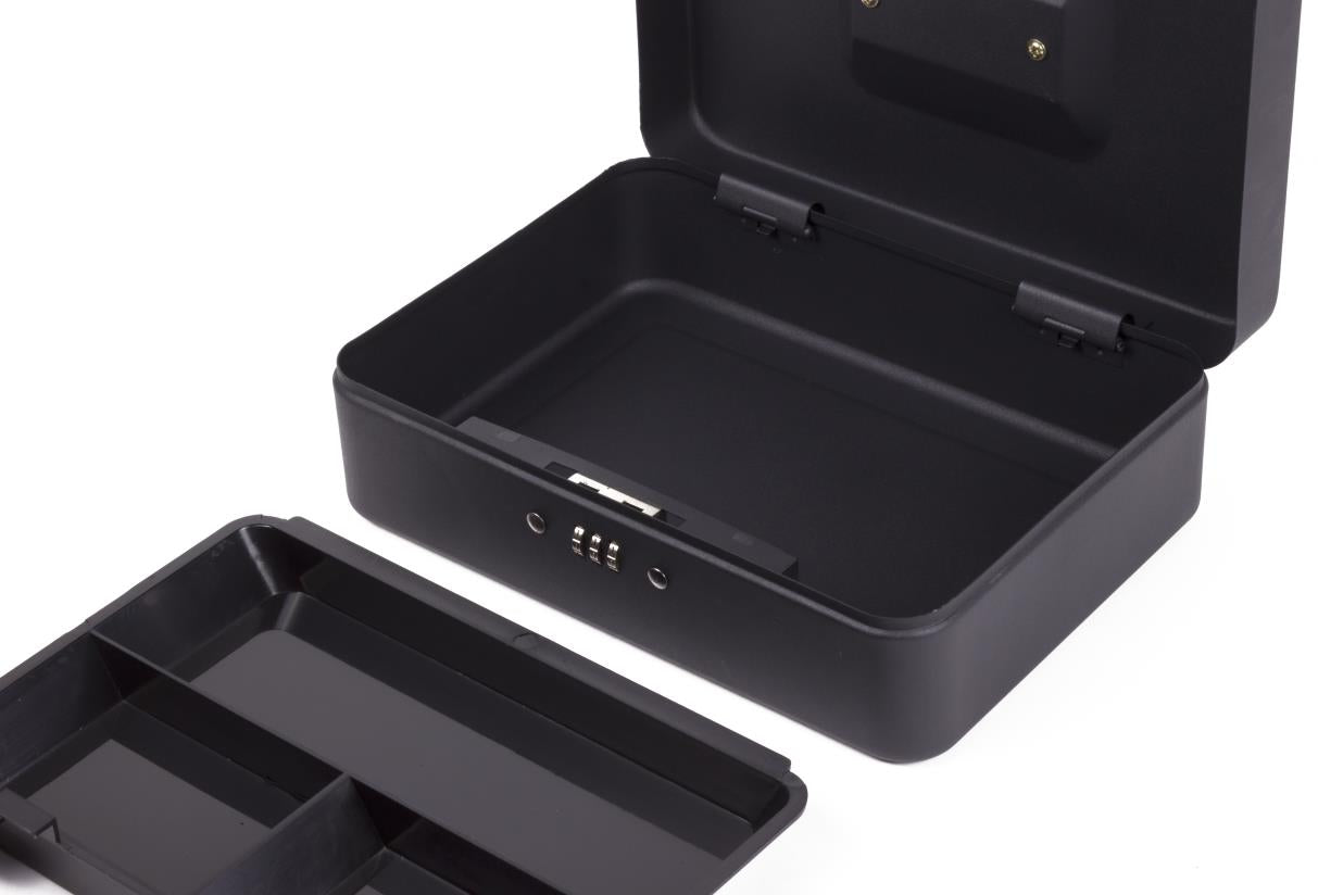 Cash box with combi lock 250 x 180 x 90 mm