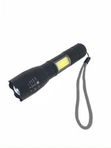 Torch tactical 5W LED + 3W COB 2-in-1 rechargeable