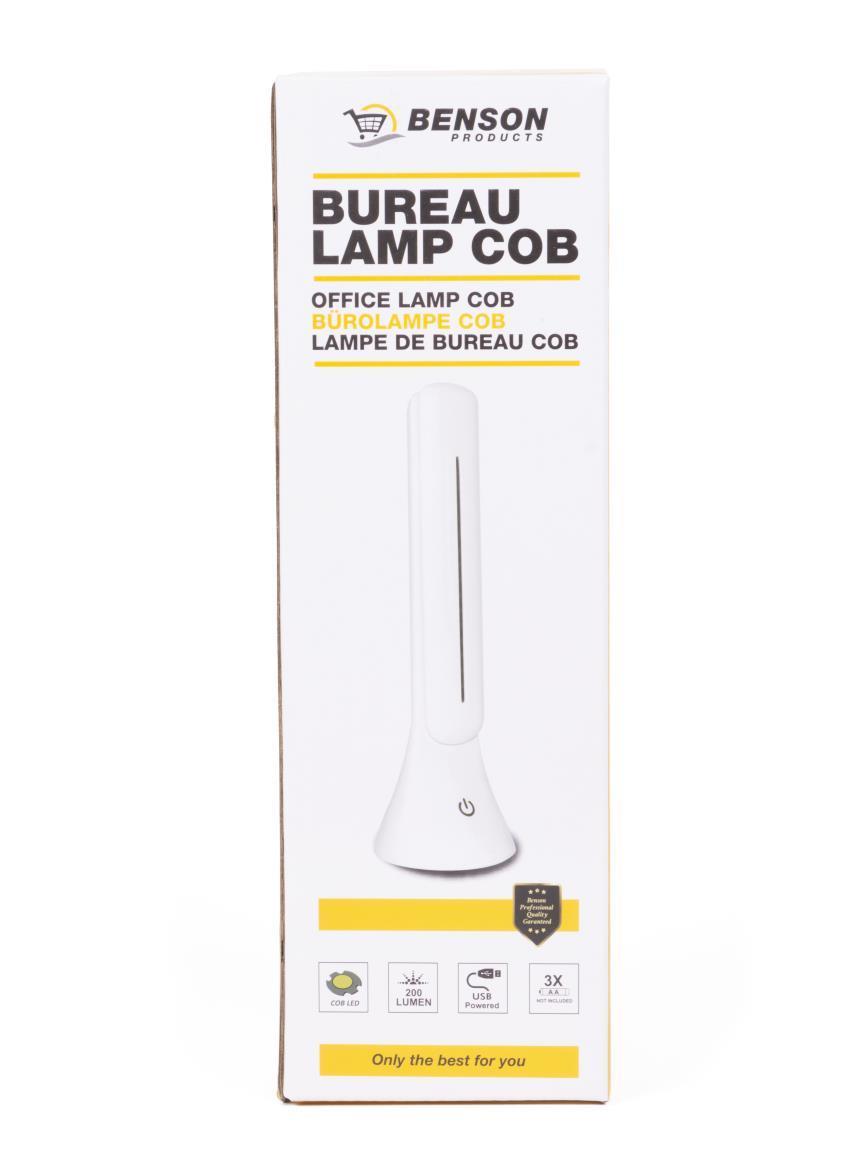 Bureaulamp COB dimbaar + verstelbaar