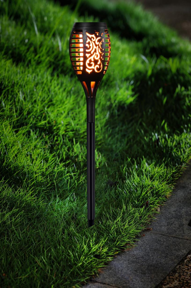Gartenlampe Solar Fackel 48,5 cm Flame Effect