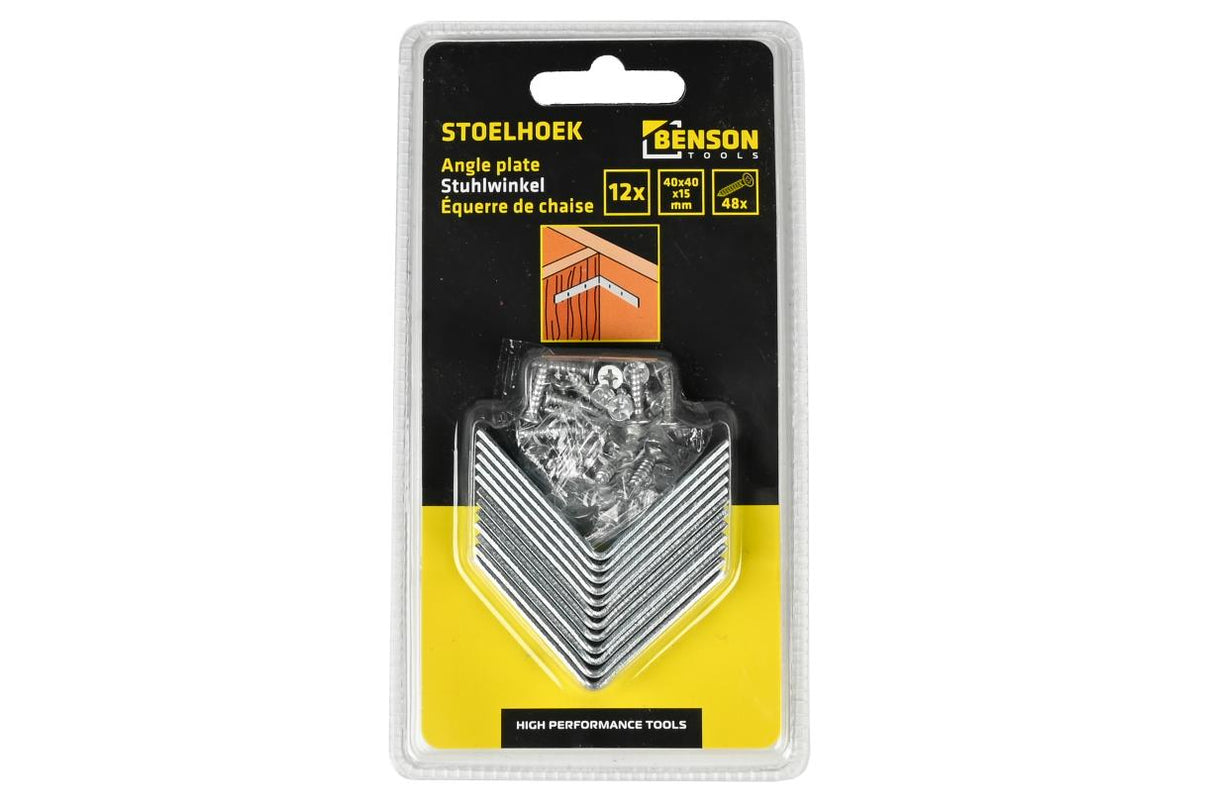 Stoelhoek 12 dlg 40 x 40 x 15 mm