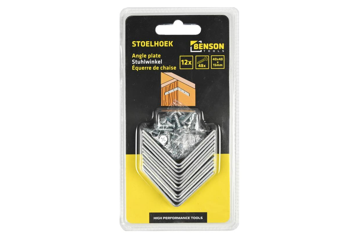 Stoelhoek 12 dlg 40 x 40 x 15 mm