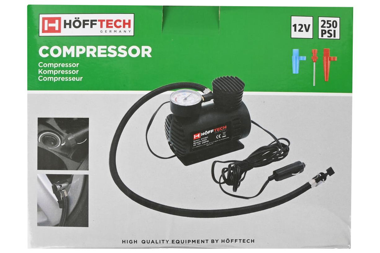 Compressor 12V 280 psi met accessoires